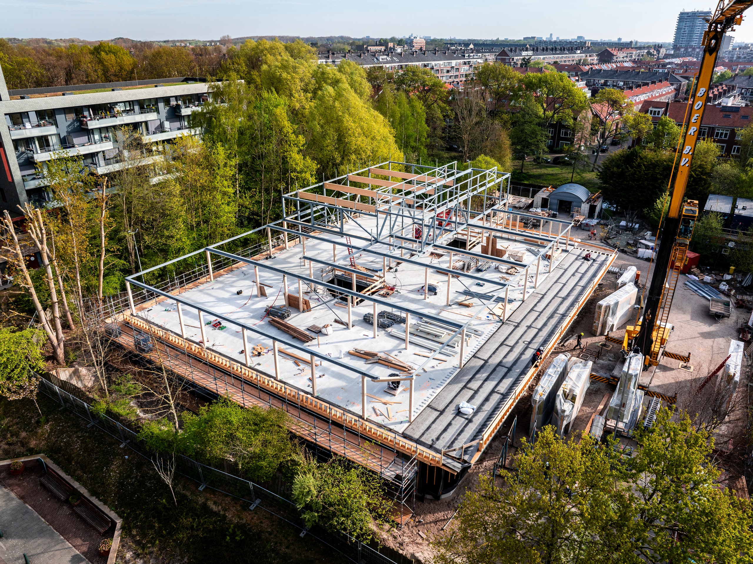 Blanksma - school Wonnebald - Staalconstructie